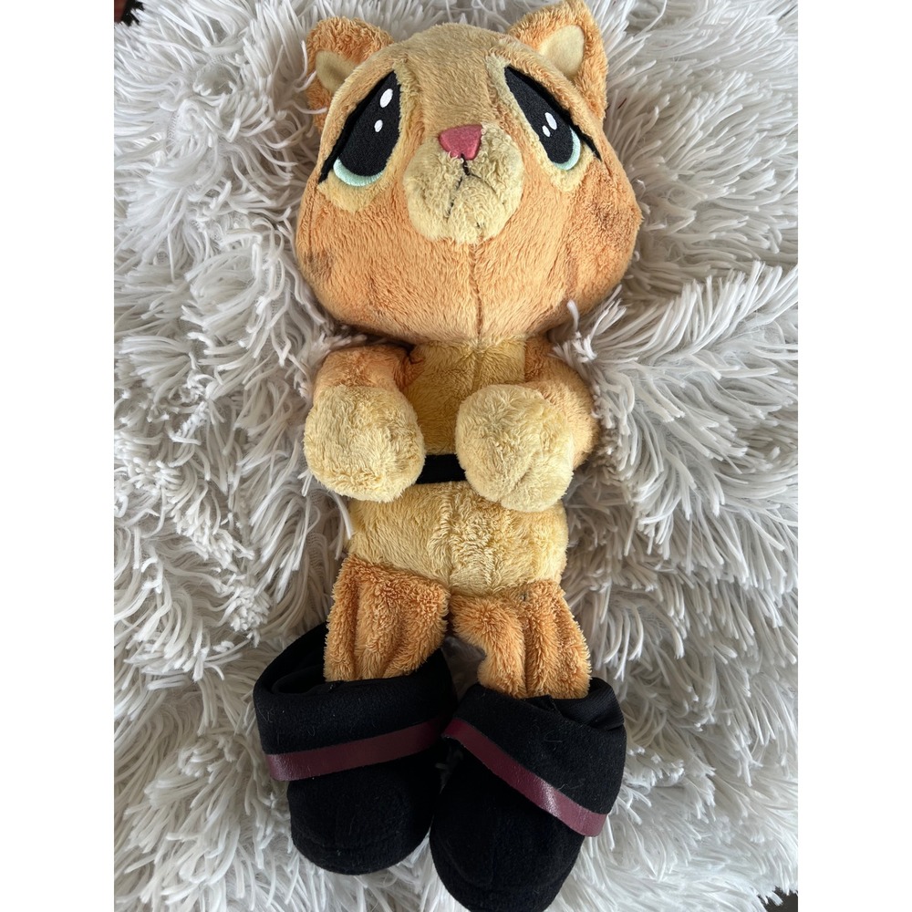 DreamWorks Shrek Puss in Boots Plush Stuffed Animal Toy Ginger Cat with Boots